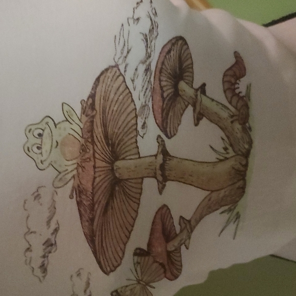 Cropped frog on toadstool top - Picture 2 of 3